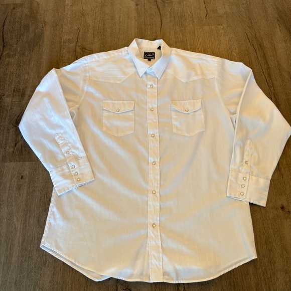 Men’s Roper Western Shirt White Size 2XL - Picture 5 of 8